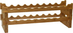 Oceanstar 18-Bottle Stackable Bamboo Wine Rack