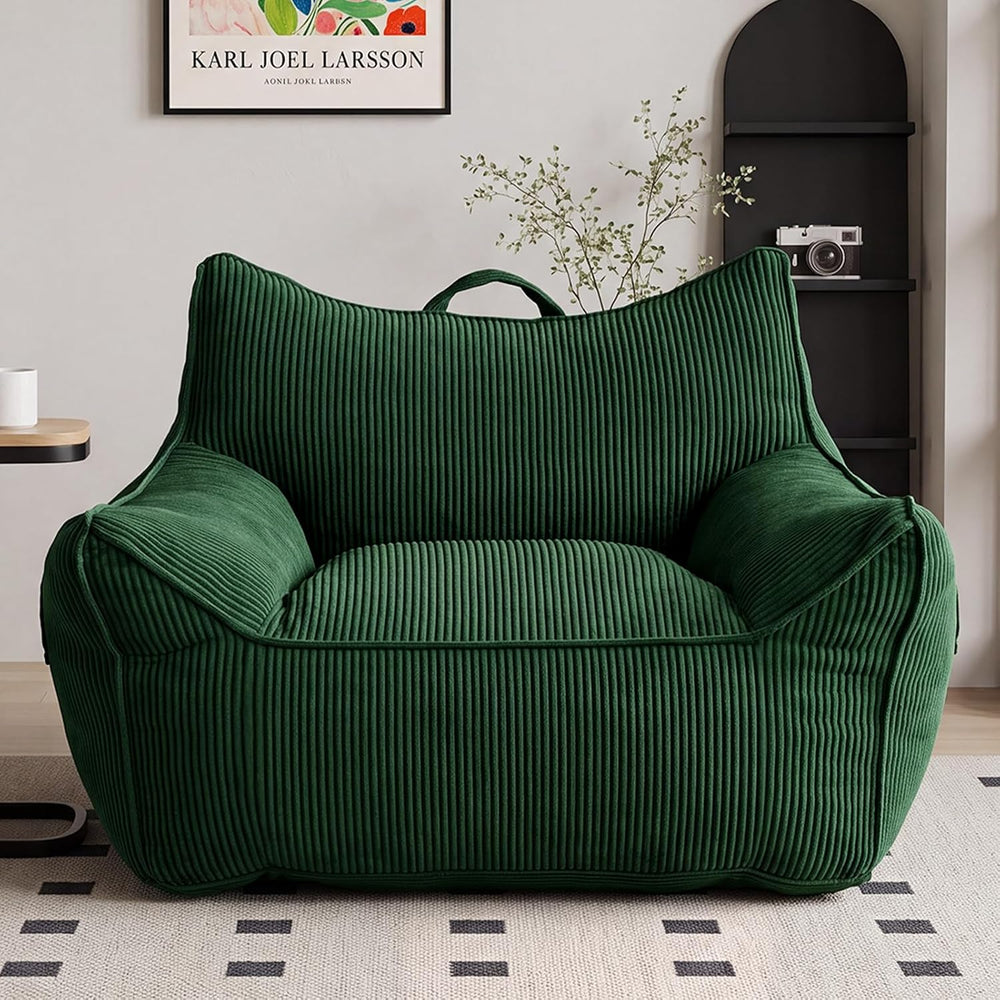 Vipbear Bean Bag Chair for Adults, Chair with Memory Foam | 35.5" Cordur...