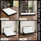 GEMBED Tri Folding Mattress Full Size - 4Inch Foldable Floor Sofa Bed | Memory Foam Tri-fold Handle & Non-Slip Bottom, Portable Foldable Sofa Bed Floor for Travel RV Camping Yoga - 73"x52"x4"