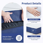 CYMULA Folding Mattress Queen Size, Memory Foam 6 inch Tri Portable Trifold Mattress Futon Topper Queen with Breathable & Washable Cover, Murphy Bed Guest Bed,58"x75"x6"