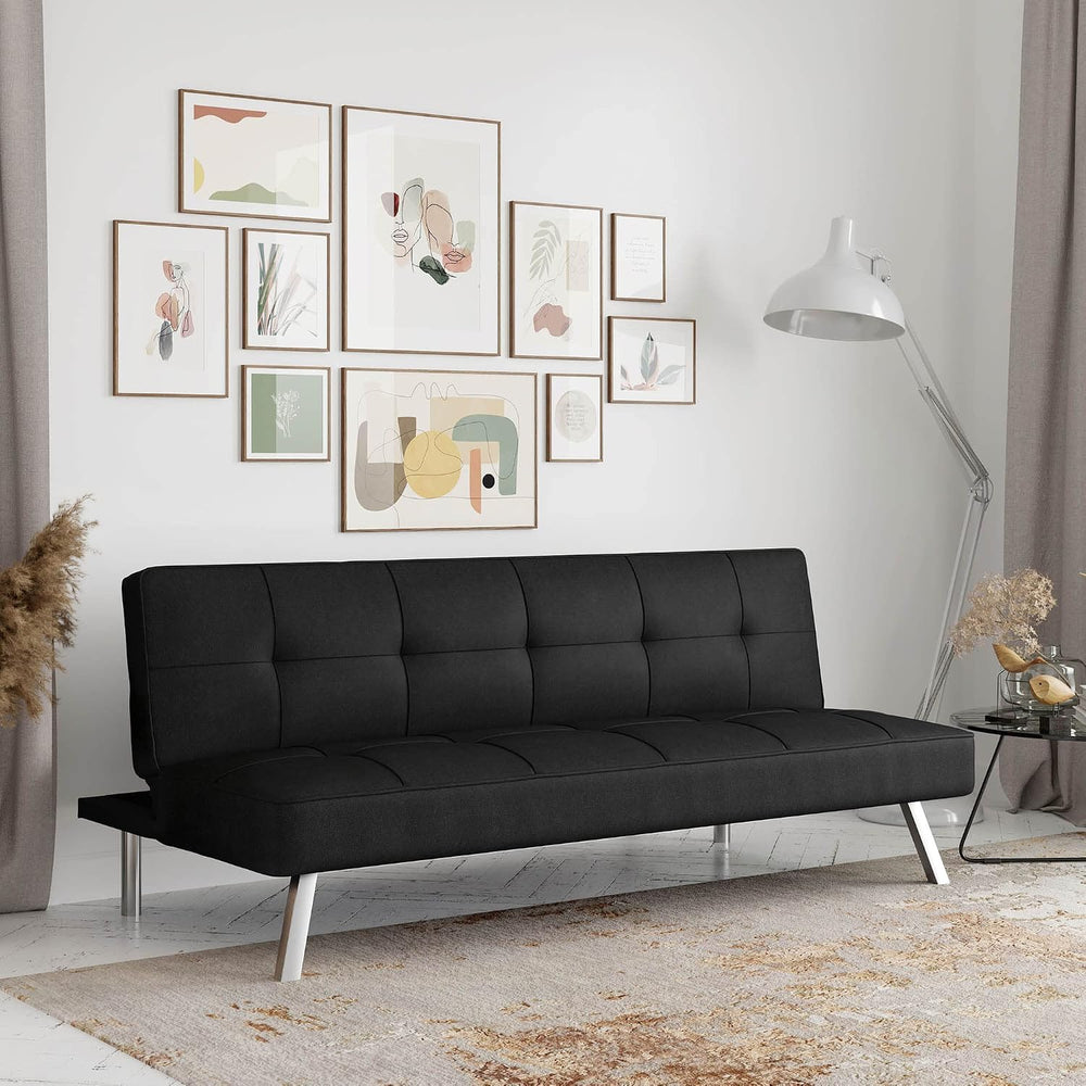 Serta® Rane Futon Sofa Bed 66.1", 3-in-1 Convertible Couch Sleeper for S...