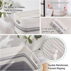 OIAHOMY 91L Laundry Hamper, XXXLarge Laundry Basket, Collapsible Cotton Rope Basket,Woven Storage Basket for Blankets,Clothes,Pillows-16x15x24-Grey