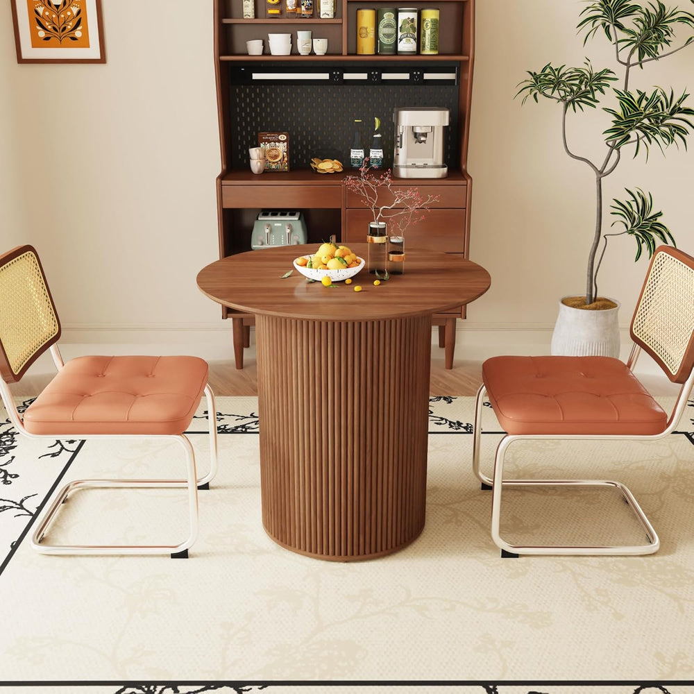 AVZEAR 31.5" Round Dining Table for 2 People, Small Kitchen Dinner Table...