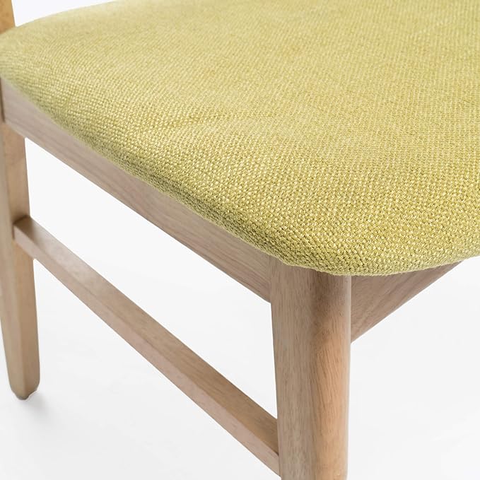 Christopher Knight Home Gloria Mid-Century Modern Dining Chairs (Set of 4), Green Tea and Natural Oak