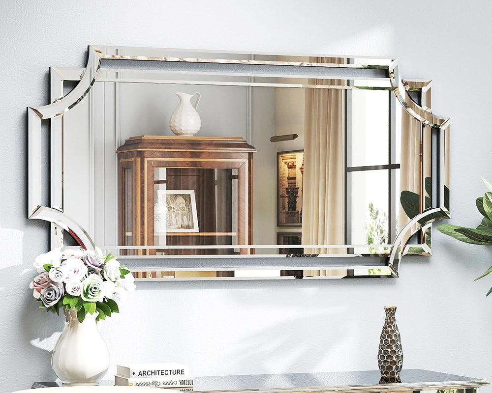 Chende 24" x 47" Large Mirror for Decor, Decorative Wall Mirror wit...
