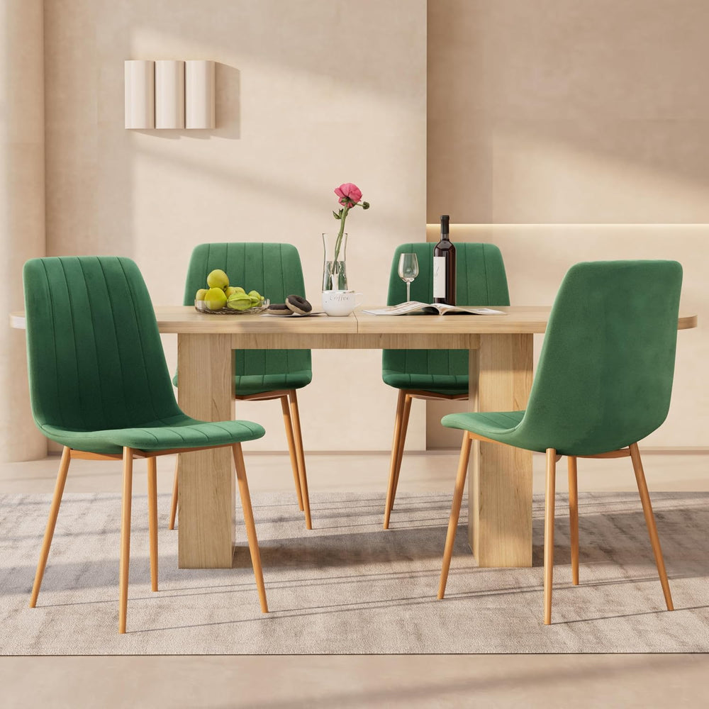 Dining Chairs Set of 4, Modern Kitchen Dining Room Chairs, Ergonomic Velvet D...