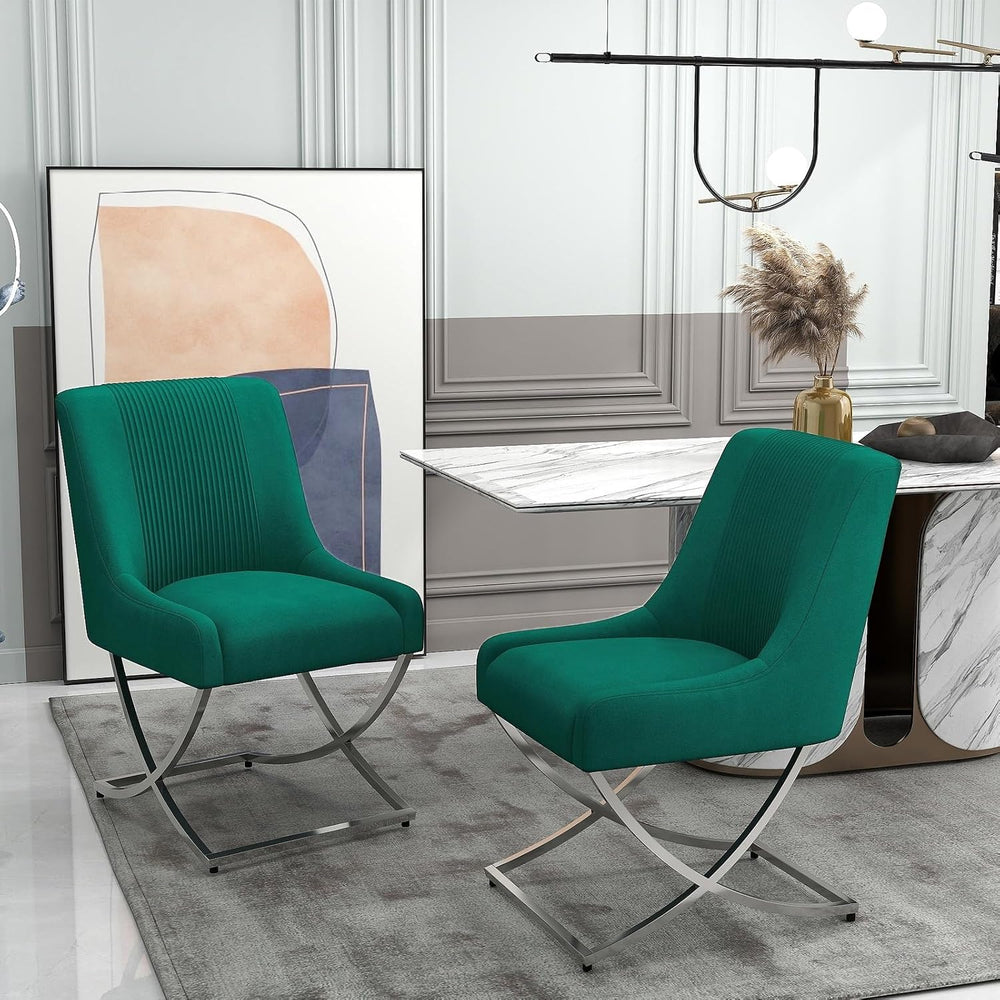 Kitchen Dining Chairs Set of 4,Accent Modern Upholstered Velevt,Contemporary ...