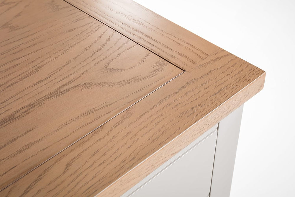 Julian Bowen Nest of Tables - Grey, Oak, Small - Versatile and Stylish Set fo...