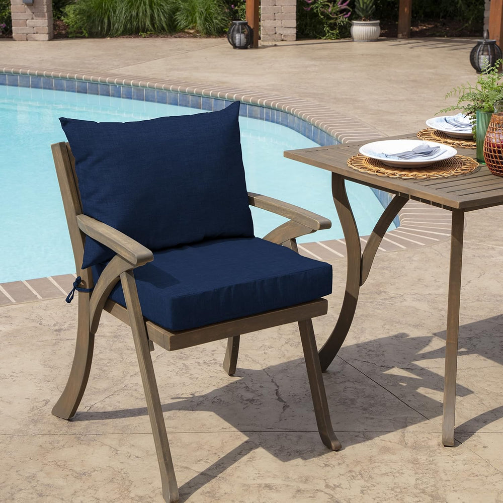 Arden Outdoor Dining Chair Cushion, 21 x 21, Rain-Proof, Fade Resistant 21 x ...
