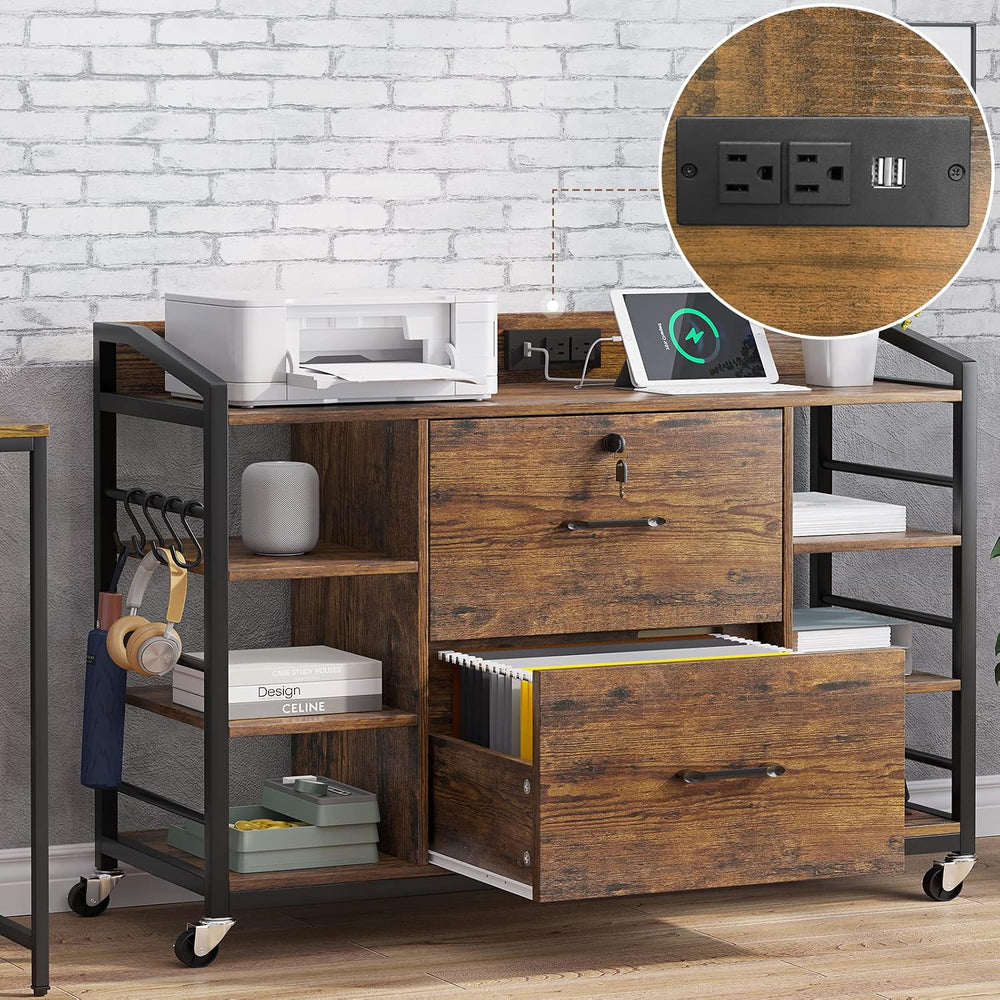 SEDETA 44" File Cabinet with Lock, Filing Cabinet fits Legal/Letter Size...