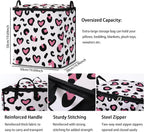 Large Comforter Storage Bag with Zipper,Closet Organizer for Clothes/Blankets/Quilts/Pillows,Fabric Storage Bags with Portable Handles 95L(2-Pack)