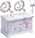 Ballerina Unicorn Kids Jewelry Box for Girls & Little Girls Jewelry Box Organizer - A unicorn music box gift