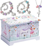 Ballerina Unicorn Kids Jewelry Box for Girls & Little Girls Jewelry Box Organizer - A unicorn music box gift