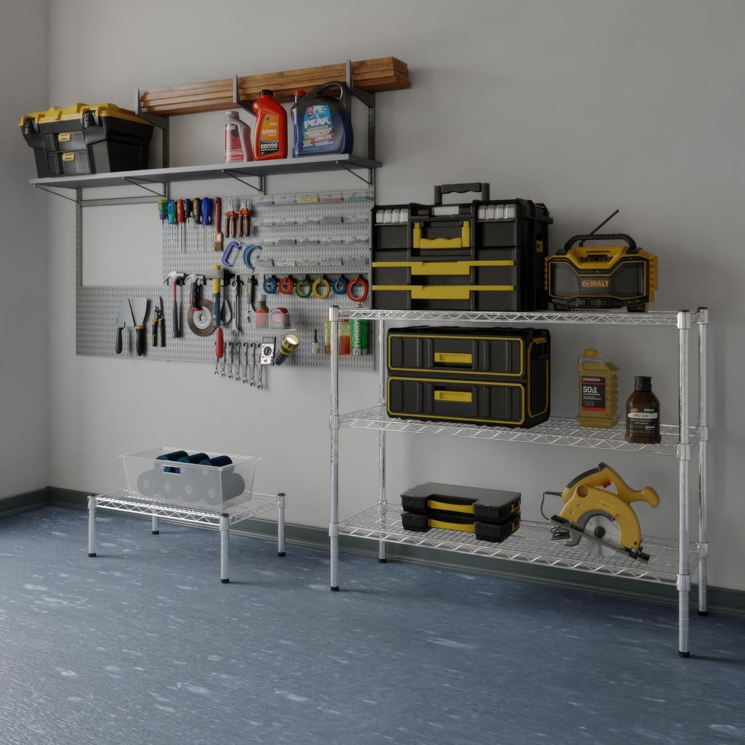 14" Deep x 42" Wide x 34" Height Wire Shelving Kit | 3-Tier | NSF Commercial Storage Rack Unit