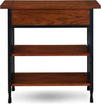 Leick Home SINCE 1912 Ironcraft Foyer Bookcase with Drawer Storage