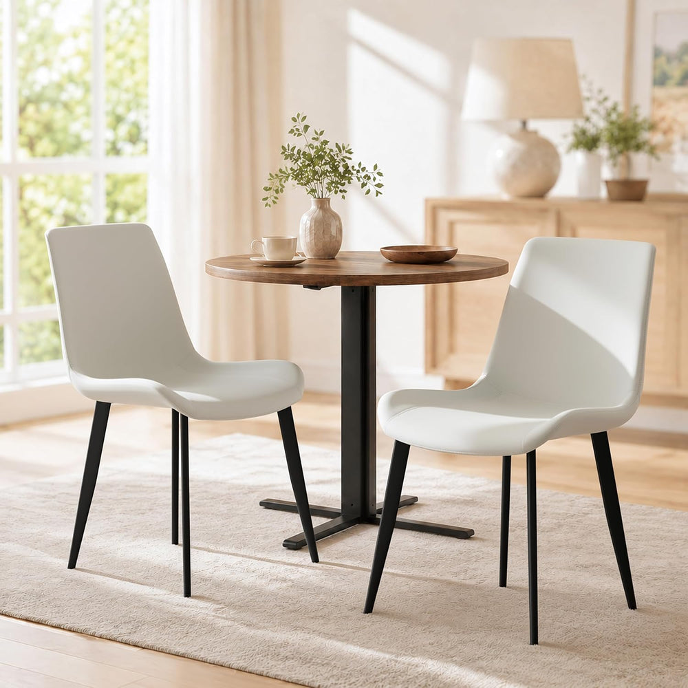 Modern Dining Chairs Set of 4, PU Leather Dining Room Chairs, Upholstered Kit...