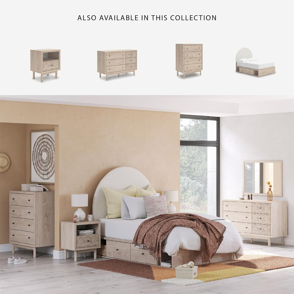 Signature Design by Ashley Birkmore Nightstand Bedside Charging Station with ...