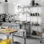 18" Deep x 30" Wide x 74" Height Wire Shelving Kit | 4-Tier | NSF Commercial Storage Rack Unit