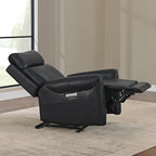 Leather Recliner Chair for Adults Wall Hugger RV Recliner with USB Charging Ports Electric Power Reclining Sofa for Living Room Home Theater Seating Bedroom