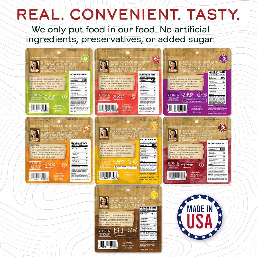 Wild Zora Paleo Freeze Dried Meals for Backpacking & Camping - Healthy Gl...