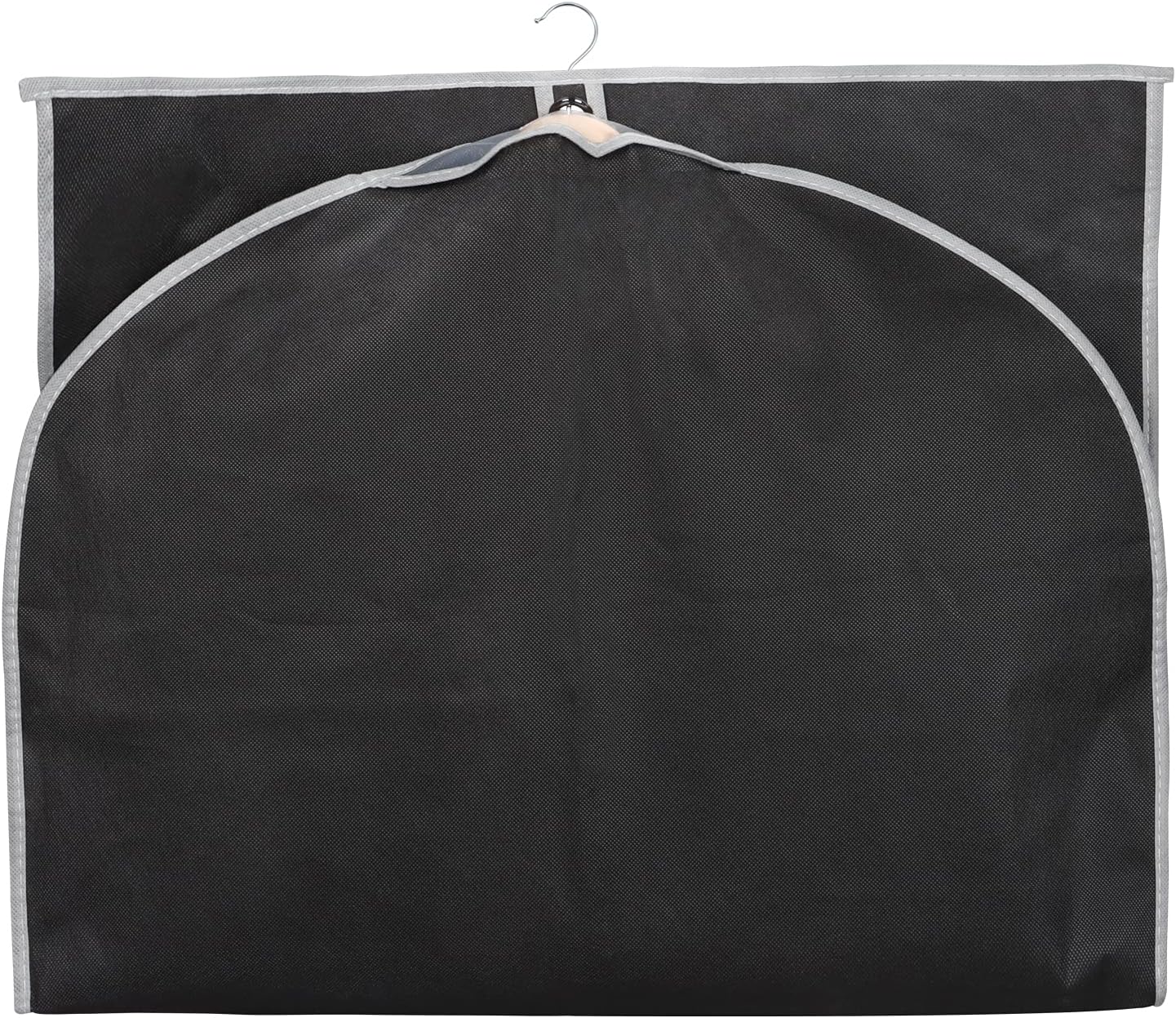 Syeeiex 40 Inch Suit Bag, Garment Bags for Hanging Clothes, Black, Set of 5 | Breathable Suit Bag, Dustproof Hanging Garment Bag, Clear Window and ID Card Holder for Shirts, T-shirts and Jackets