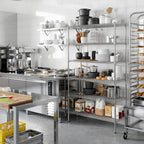 18" Deep x 42" Wide x 74" Height Wire Shelving Kit | 6-Tier | NSF Commercial Storage Rack Unit
