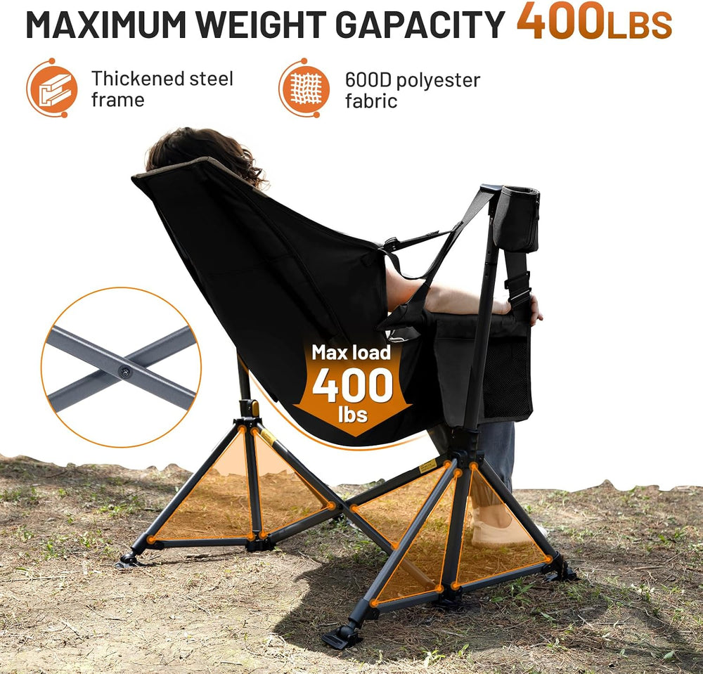 TIMBER RIDGE Hammock Camping Chair, Oversized Swinging Chair, 400lbs Load | P...