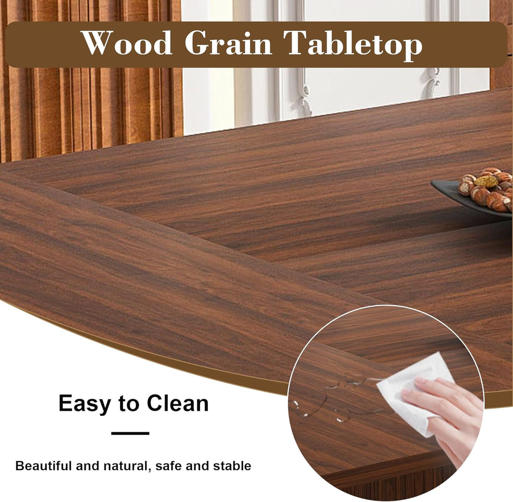 78.74" Dining Table Set for 8 with Storage Cabinet, Large Rectangular Di...