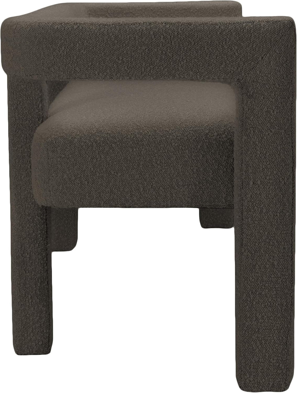 Meridian Furniture 865Brown Athena Collection Modern | Contemporary Boucle Fa...