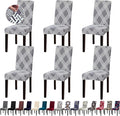 Chair Covers, Stretch Kitchen Dining Room Chair Covers Set of 6, Removable Washable Dining Chair Slipcovers for Home, Hotel, Banquet