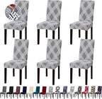 Chair Covers, Stretch Kitchen Dining Room Chair Covers Set of 6, Removable Washable Dining Chair Slipcovers for Home, Hotel, Banquet