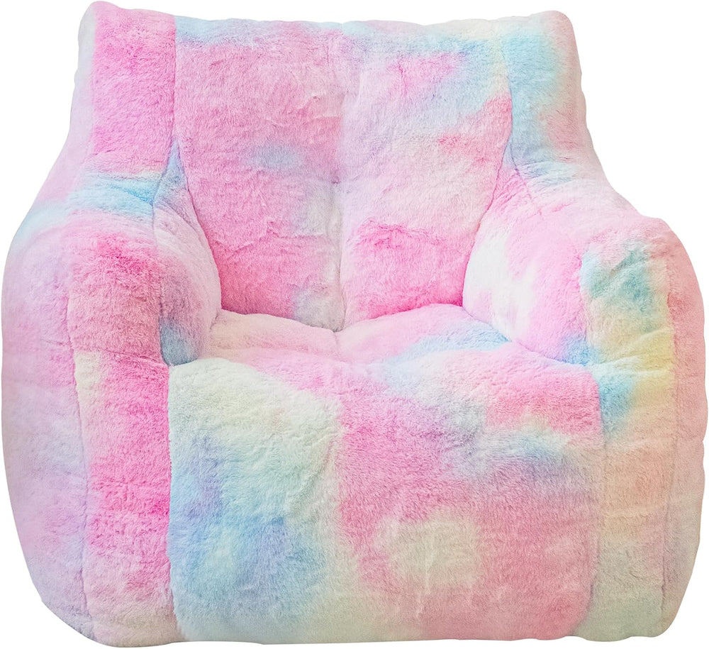 Bean Bag Chair with Filling, Faux Fur Comfy BeanBag Chairs for Teens, Adults,...