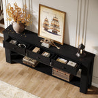 Tribesigns 70.9-Inch Long Console Table with 3 Drawers, Farmhouse Entryway Table with Storage, Rectangular Narrow Sofa Table Behind the Couch, Accent Table for Hallway, Living Room, Entry, Black