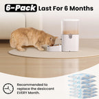 Pet Food Desiccant Bag, Replaced Desiccant for Automatic Cat dog Feeders, Keep Cat Food Dog Dry and Fresh- 6 Packs