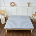 Japanese Floor Mattress Queen, Anti-Slip Japanese Futon Foldable Tatami Mat for Guests, Grey