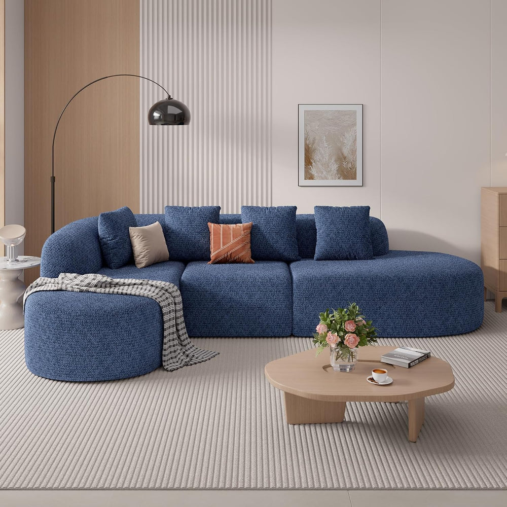 114 Inch Couches for Living Room,Modern Modular Sectional Sofa with Chaise,L-...