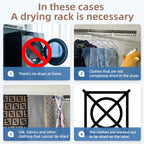 Mounted Wall Drying Rack, Laundry Hanger Dryer Rack, Laundry Hanger Rack, Wall Mounted Clothes Rack, Laundry Room Hanging Rack(Foldable/High-Bearing/Never Fall Off/Third Generation/Grey)