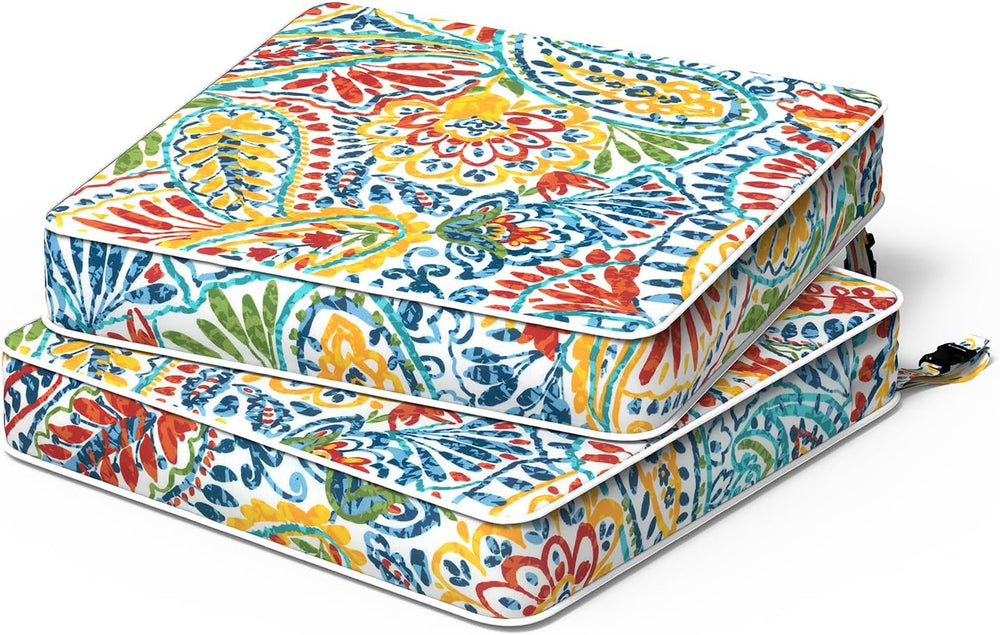 Patio Chair Cushions 19 x 19 x 3 Inch, Outdoor Cushions for Patio Furniture, ...