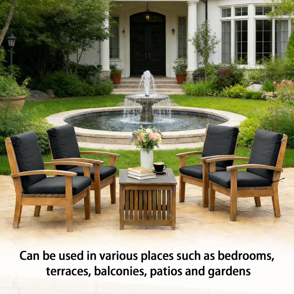 Outdoor Dining Chair Cushion 20x20Inch,2 Pack Water&Fade Resistant Patio ...