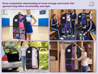 Dance Garment Bags for Dancers, 40" Garment Bags for Hanging Clothes with 3 Clear Zipper Pockets, Cheer Uniform Garment Bag for Suits, Travel & Sports Jersey, Cheer Uniform (Purple, 1Pack 40")
