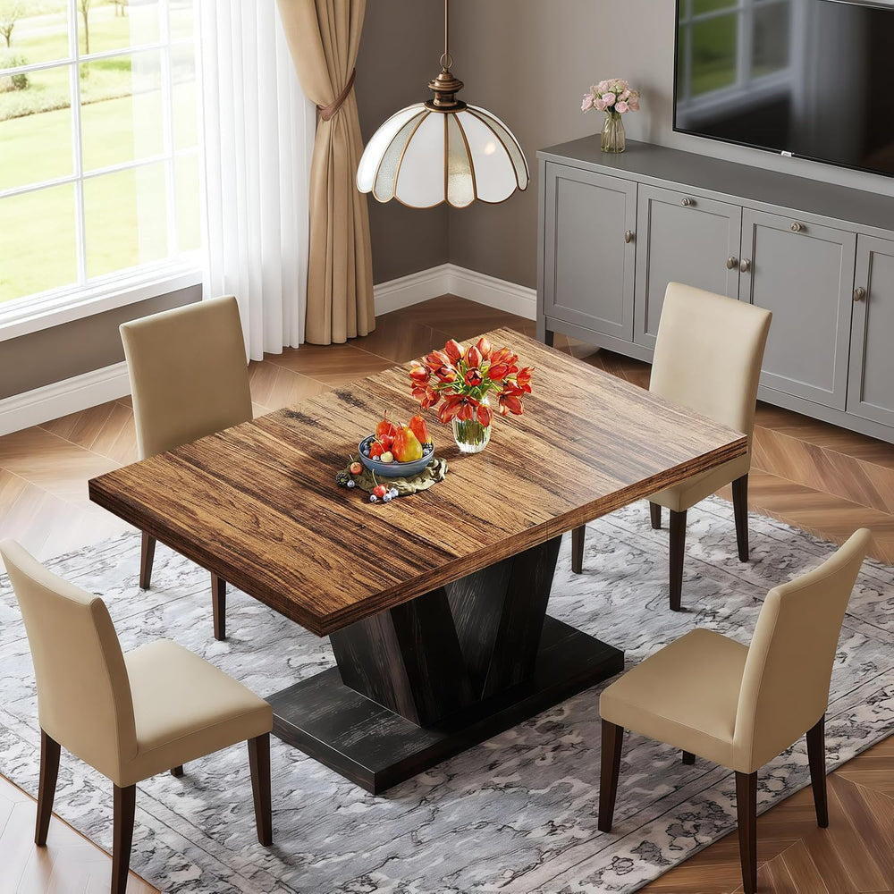 Oigavfd 47 Inch Dining Table, Rectangular Kitchen Table for 4 with Heavy Duty...