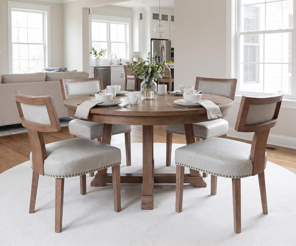 RIVOVA Mid Century Modern Dining Chairs Set of 4, Farmhouse Dining Chairs wit...