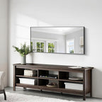 24x48 Inch Large Black Mirror for Bathroom, Black Framed Bathroom Mirror, Bathroom Mirror for Wall Over Sink, Rectangle Wall Mirror for Living Room, Bedroom, Bathroom, Hangs Horizontally or Vertically