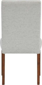 HomePop Button Tufted Fabric Dining Chairs - Slate Gray Woven (Set of 2)