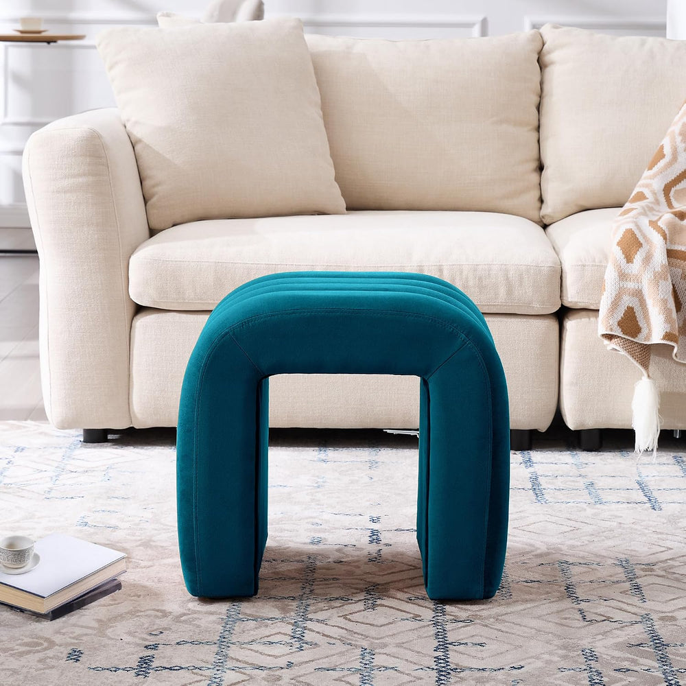 Multi-Functional Ottoman Stool, Footrest for Couch, Modern Vanity Stool for M...