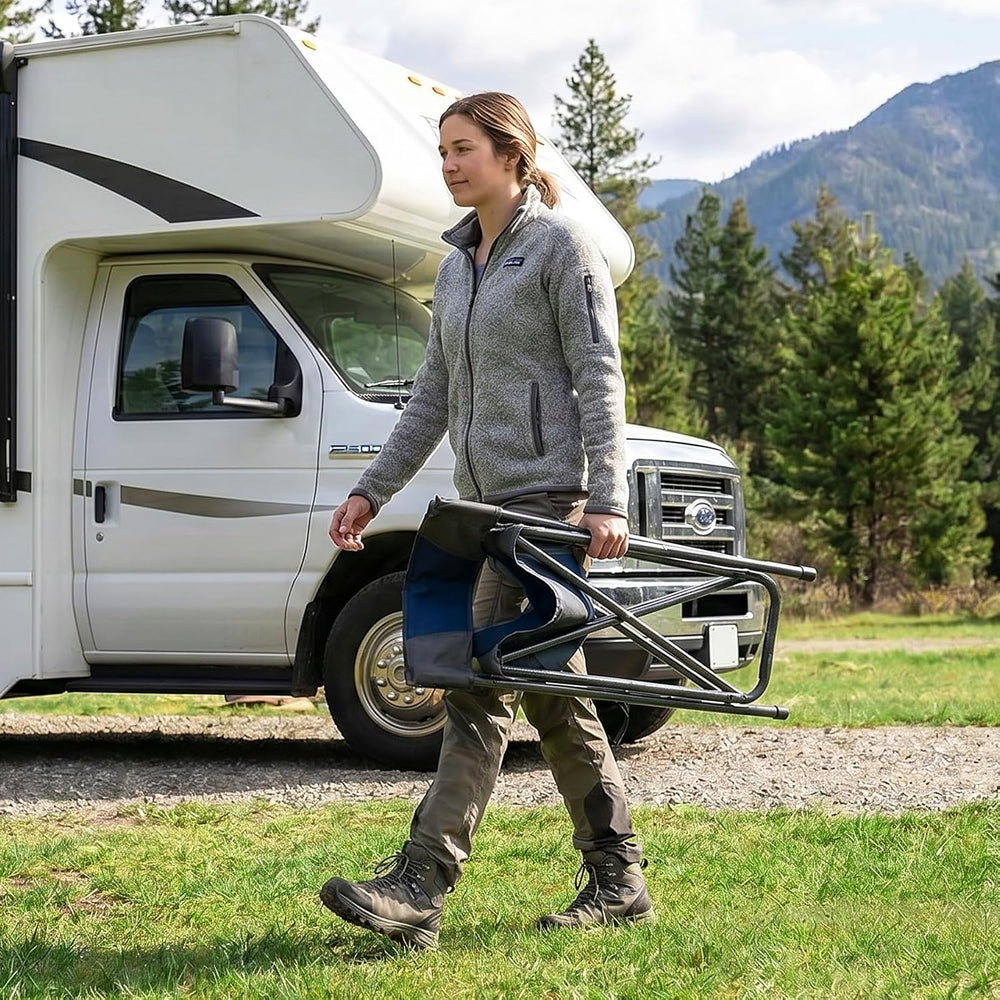 Portal Directors Chair for Adults with Side Table, Folding Camping Chairs Hea...
