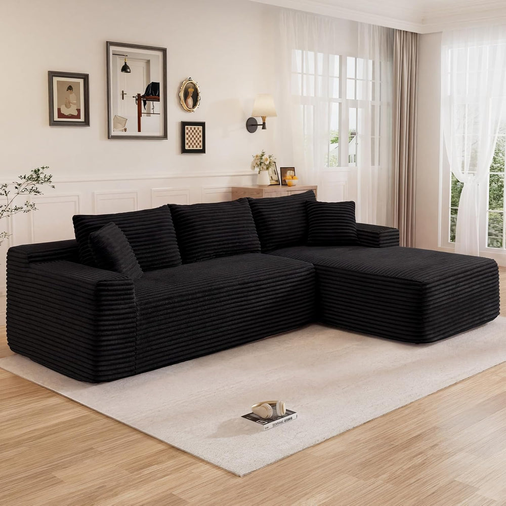 95" L Shaped Cloud Sectional Couches for Living Room, Modern Comfy Modul...