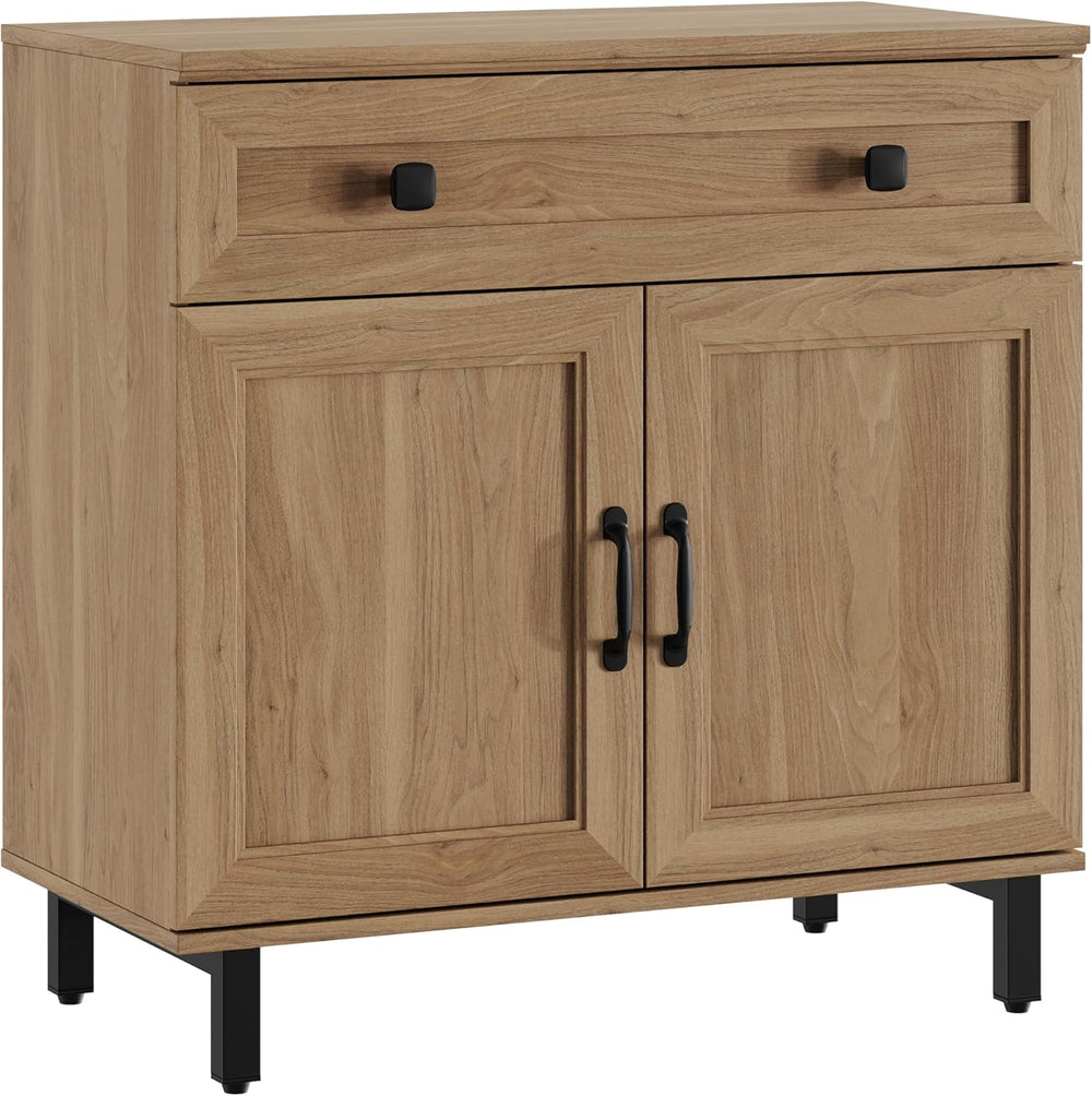 FENSULN Buffet Sideboard Cabinet Farmhouse 3 in 1 Modern Storage Cabinet with...