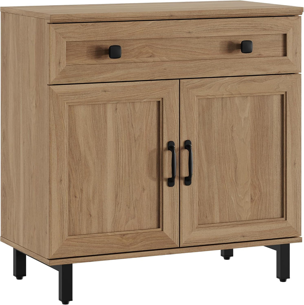 FENSULN Buffet Sideboard Cabinet Farmhouse Modern Storage Cabinet with Drawer...
