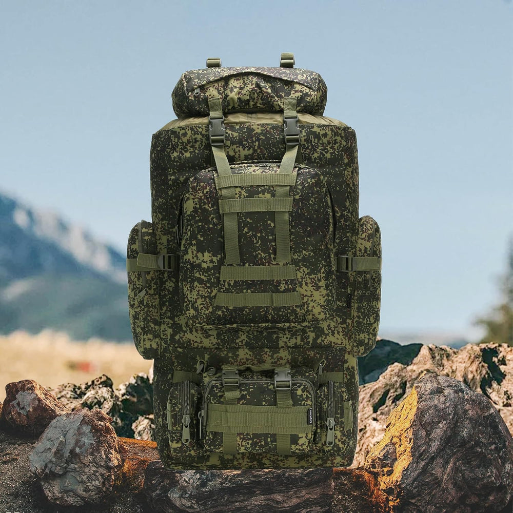 King'sGuard 100L Camping Hiking Backpack Molle Rucksack Military Camping ...